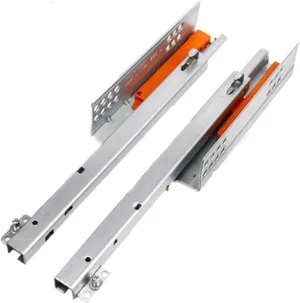 1Pair/ Lot Rebound Press Push to Open Under Mount Furniture Kitchen Bath Drawer Slide Rail Runner 25KG(20inches 500MM)