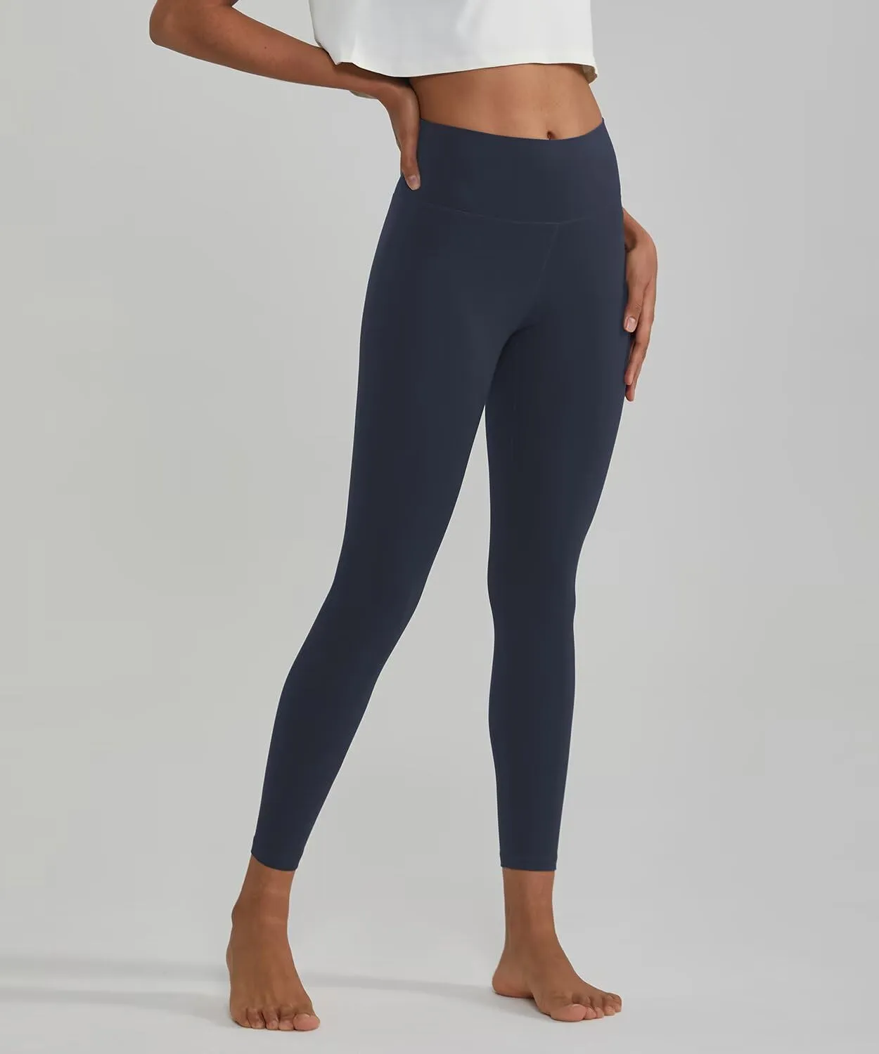 ALONG FIT High Waisted Leggings with Pockets, Tummy Control Workout Leggings for Women 25’’ Soft Yoga Pants Gym Sport Lounge