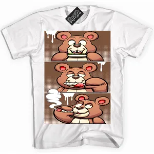 Archaeo Brown White 1s Sneaker Shirt Roll It Lick It Smoke It Bear Graphic