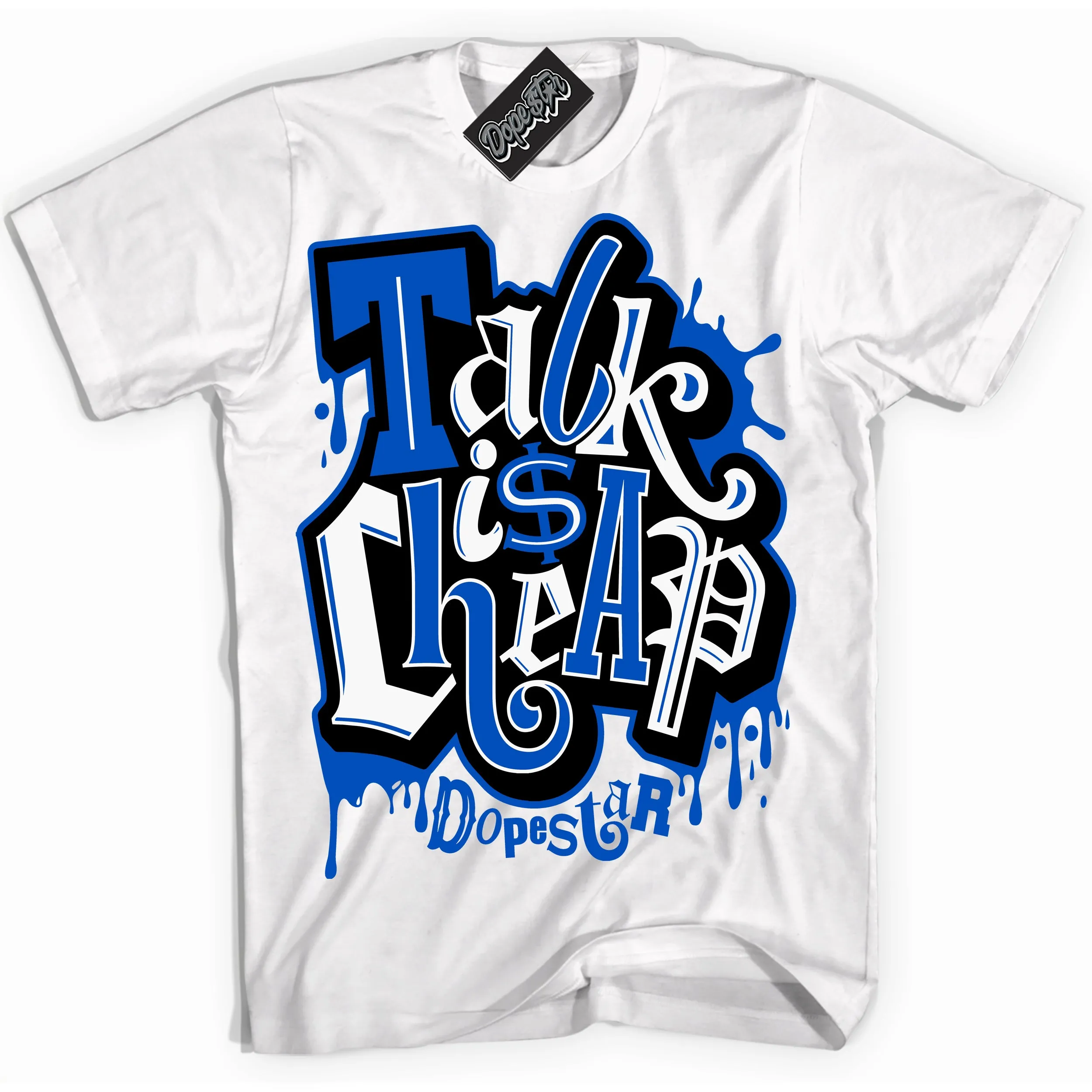 Astronomy Blue Dunk Sneaker Shirt Talk Is Cheap Graphic