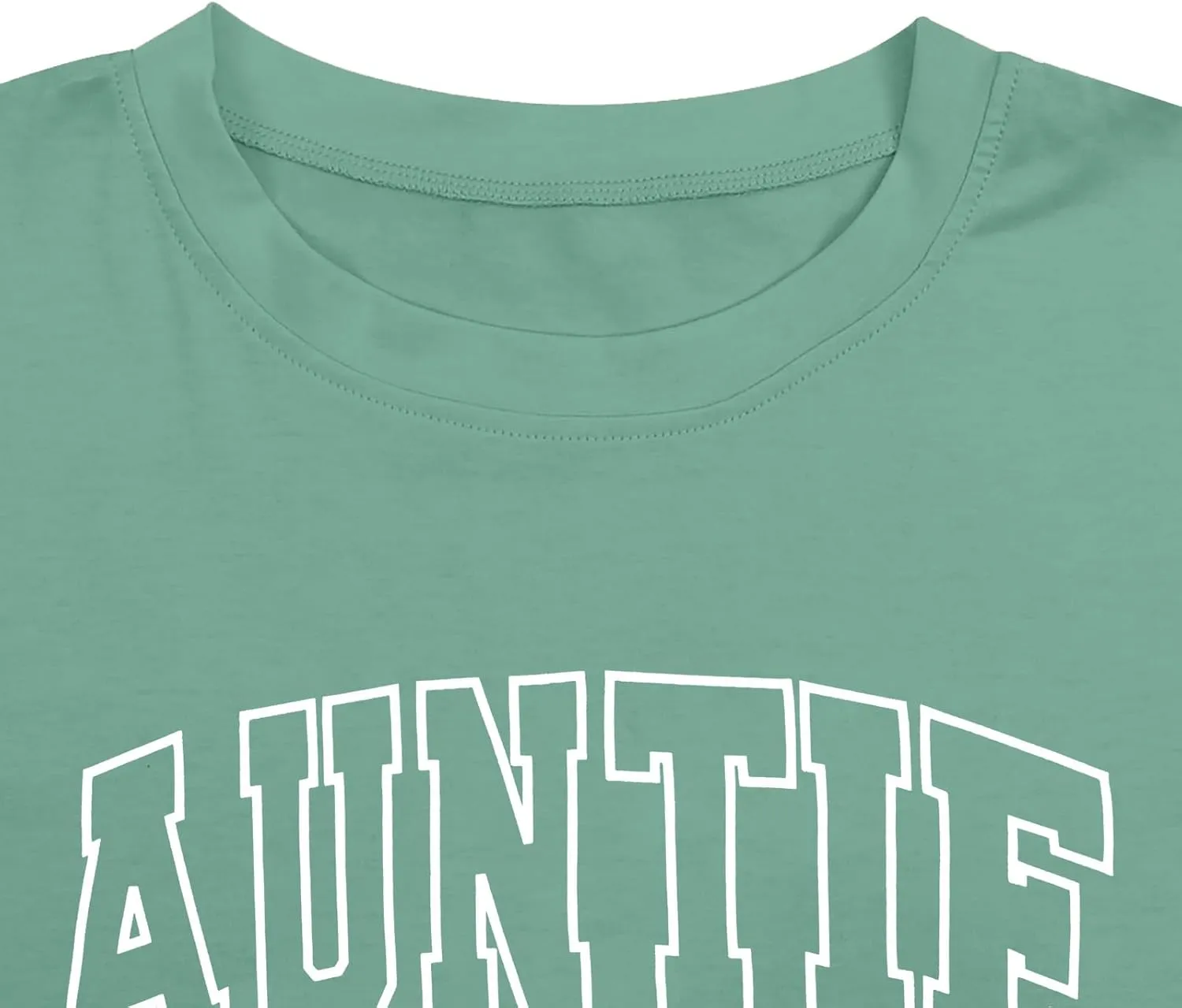 Auntie T Shirt Women Cute Love Heart Print Bless Aunt Tops Tees Casual Short Sleeve Vacation Shirts Tops