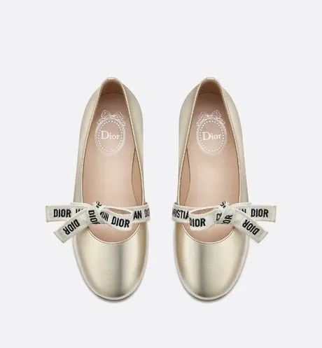 Ballerina Flat • Metallic Gold Lambskin