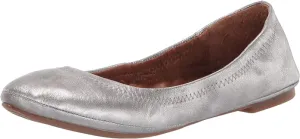 Ballet Lucky Brand Don't miss it Flat On Classic Rounded Slip Emmie High-quality Leather Shoes Toe Pewter