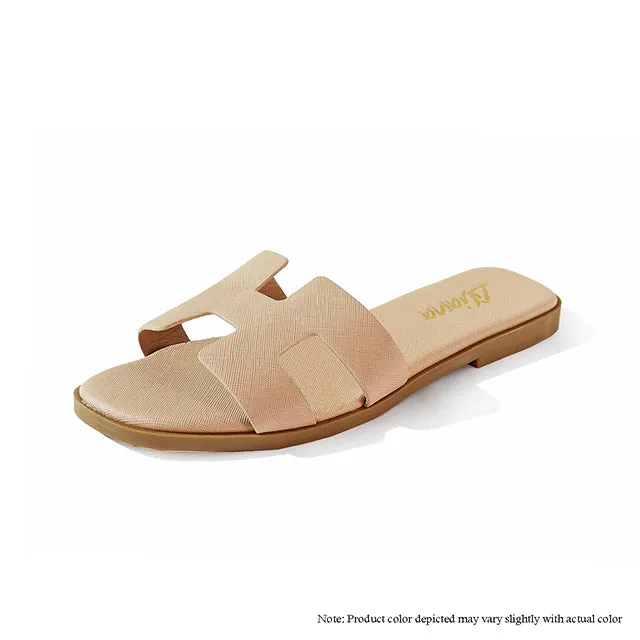 BESTIA-1A Nude Faux Leather