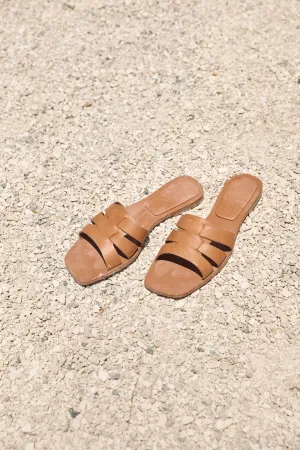 BILLINI Ferna Slide Dark Tan