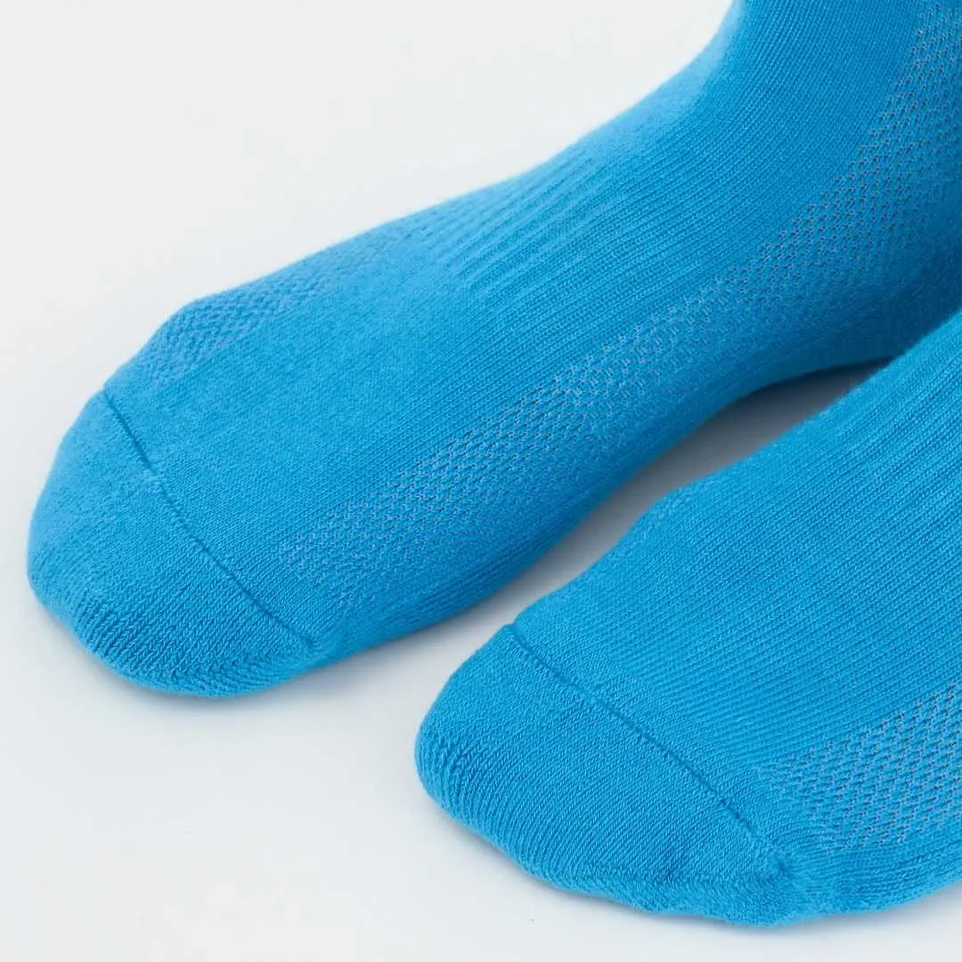 Black | Light Blue | White Cotton Socks (3 x PAIR)