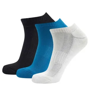 Black | Light Blue | White Cotton Socks (3 x PAIR)