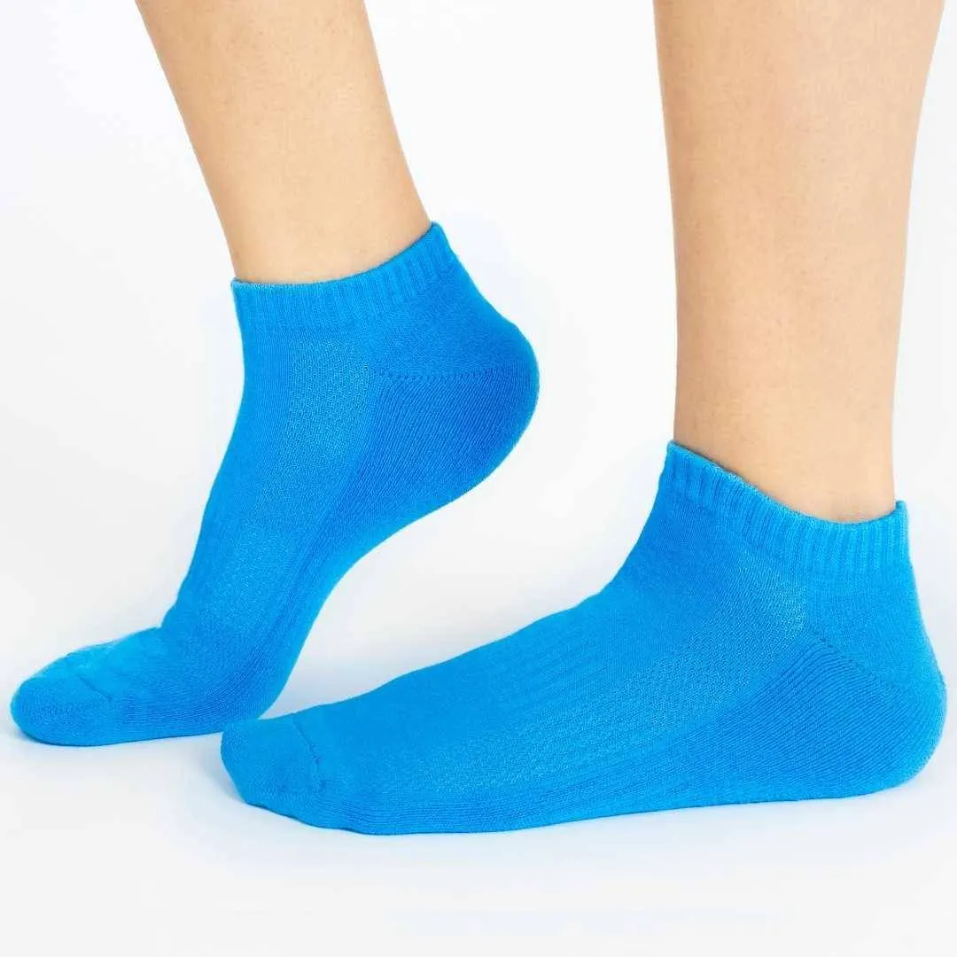 Black | Light Blue | White Cotton Socks (3 x PAIR)