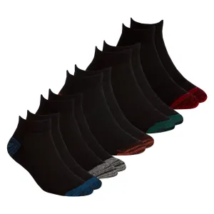 Boys Trainer Liner Sport Mesh Vents Socks Dark - 5 Pairs