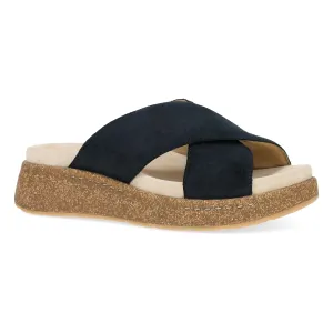 Bridget Black Burnished Suede