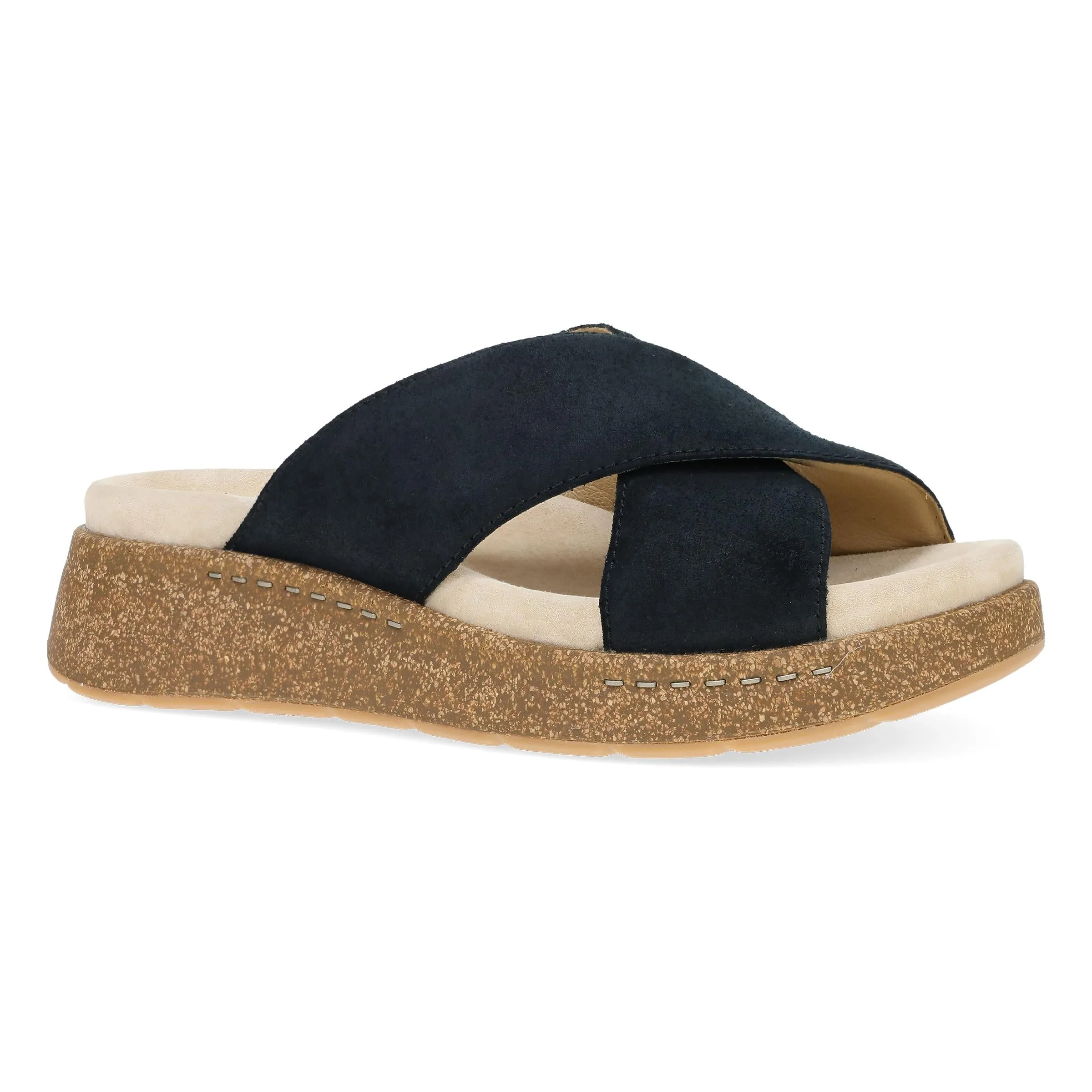 Bridget Black Burnished Suede