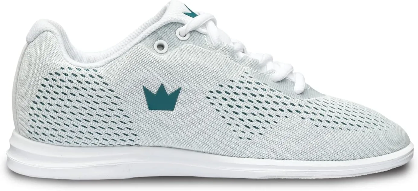 Brunswick Axis Wht/Teal Ladies Size 7.5