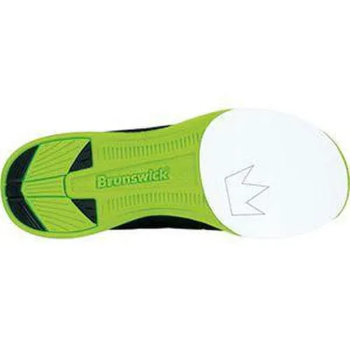 Brunswick Mens Fuze Black Neon Green Bowling Shoes