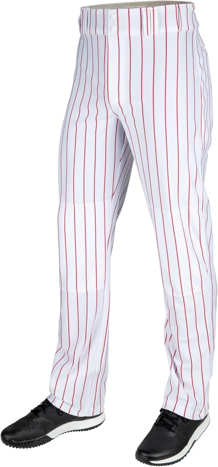 CHAMPRO Men's Triple Crown 2.0 Open Bottom Baseball Pants with Pinstripes