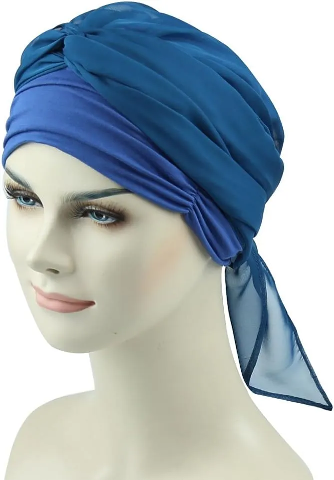Chemo Headwear Turbans for Women Long Hair Head Scarf Headwraps Cancer Hats