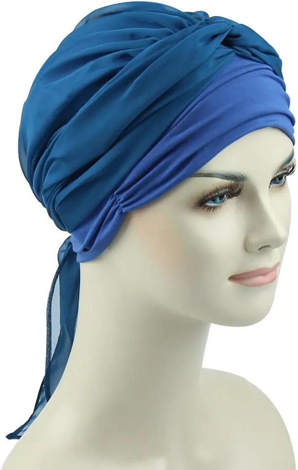 Chemo Headwear Turbans for Women Long Hair Head Scarf Headwraps Cancer Hats