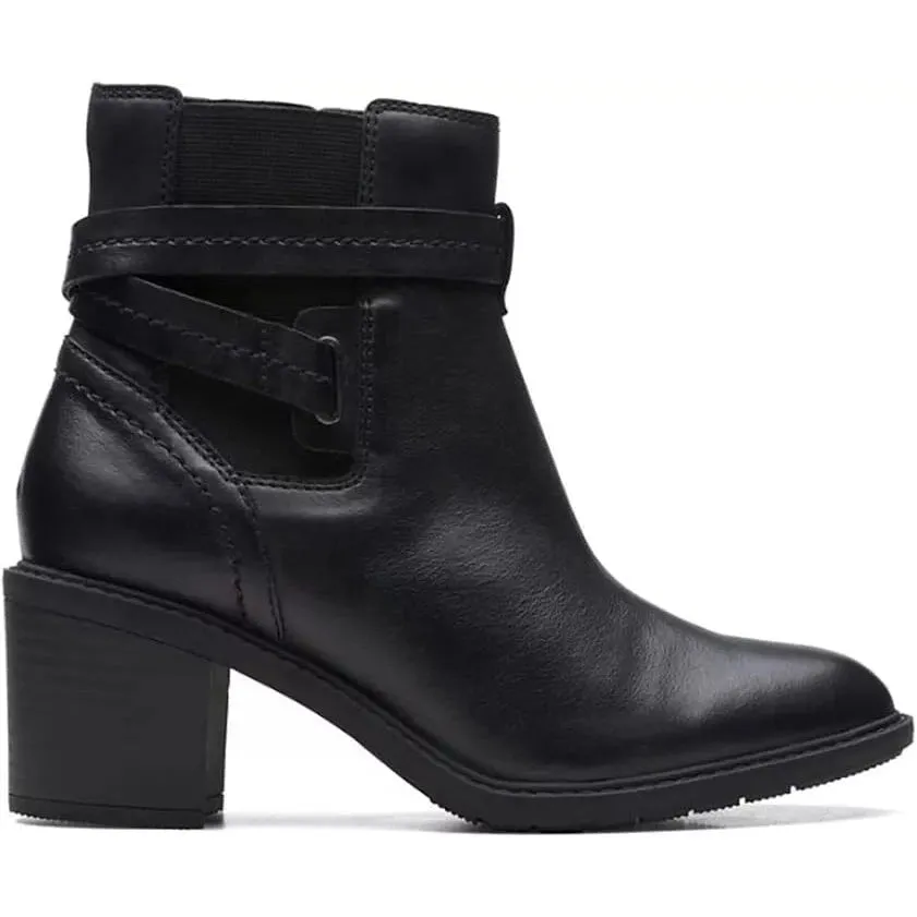 Clarks Women's Scene Star Black Leather 26167462