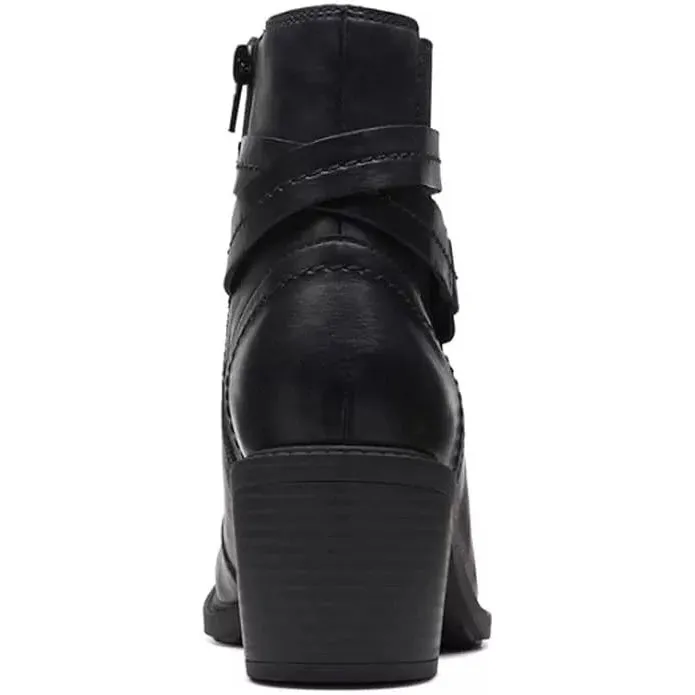 Clarks Women's Scene Star Black Leather 26167462