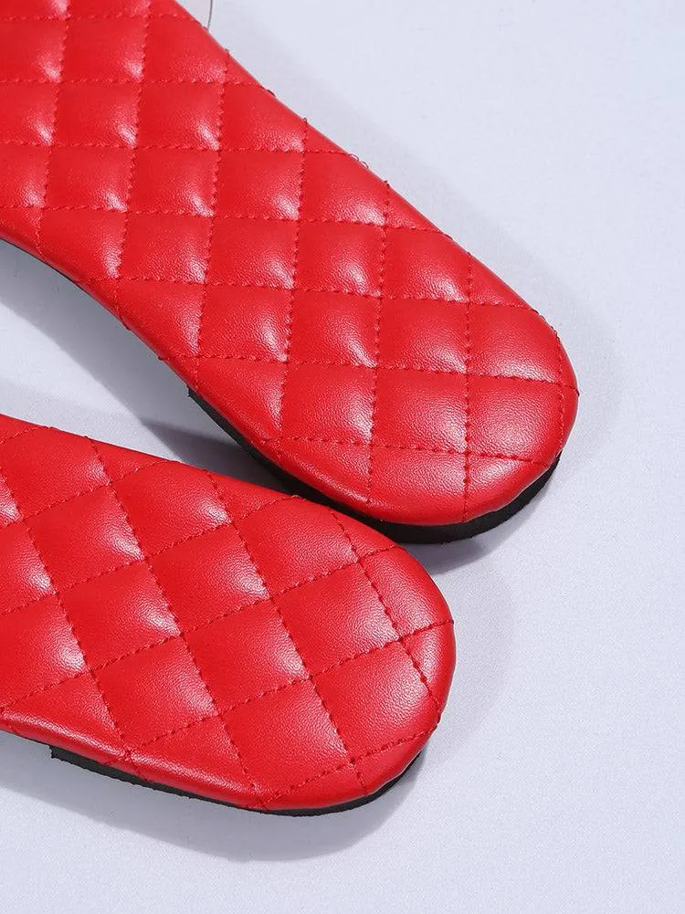 Clear Band Slide Flat Slippers