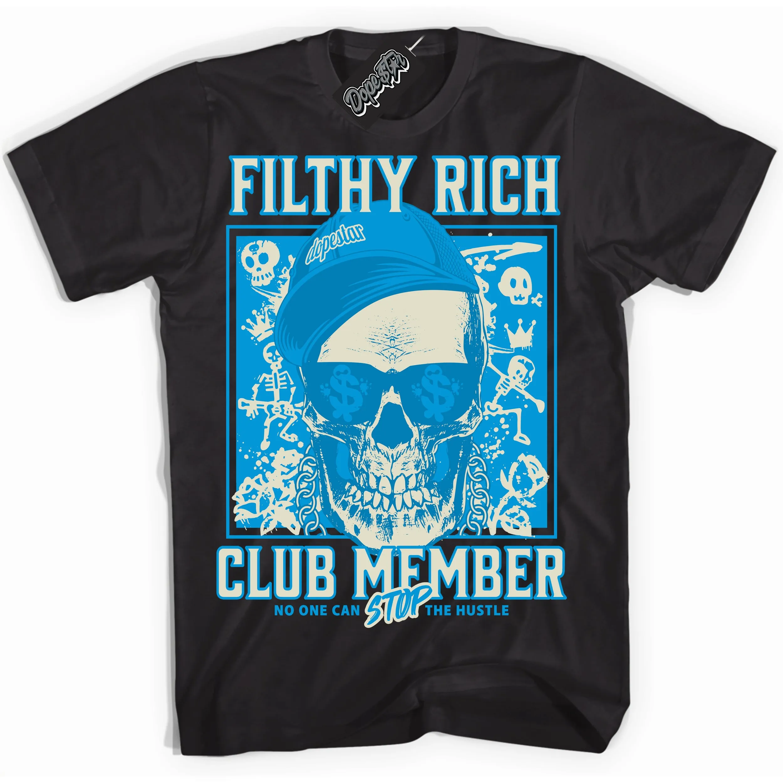 Coconut Milk University Blue Dunk Sneaker Shirt Filthy Rich Graphic
