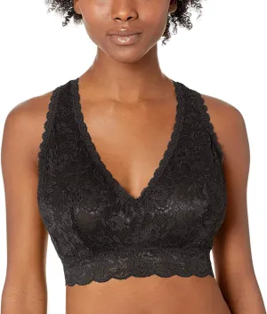 Cosabella Never Say Never Curvy Racie Racerback Bralette - Wireless Lace Bralette for Women, Plus Size Bra for DD Cups and Up