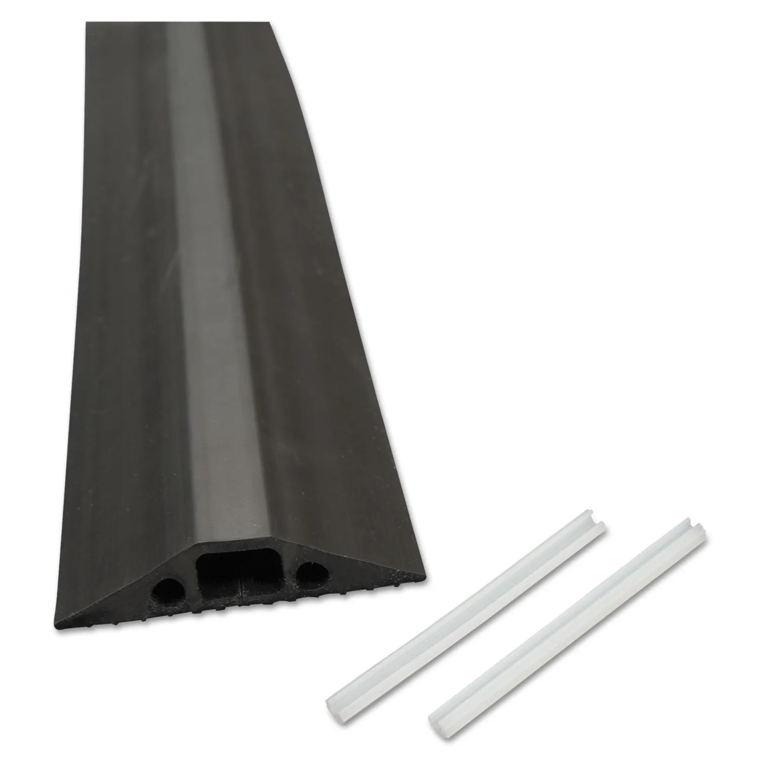 D-Line® Medium-Duty Floor Cable Cover, 2.75 X 0.5 X 6 Ft, Black
