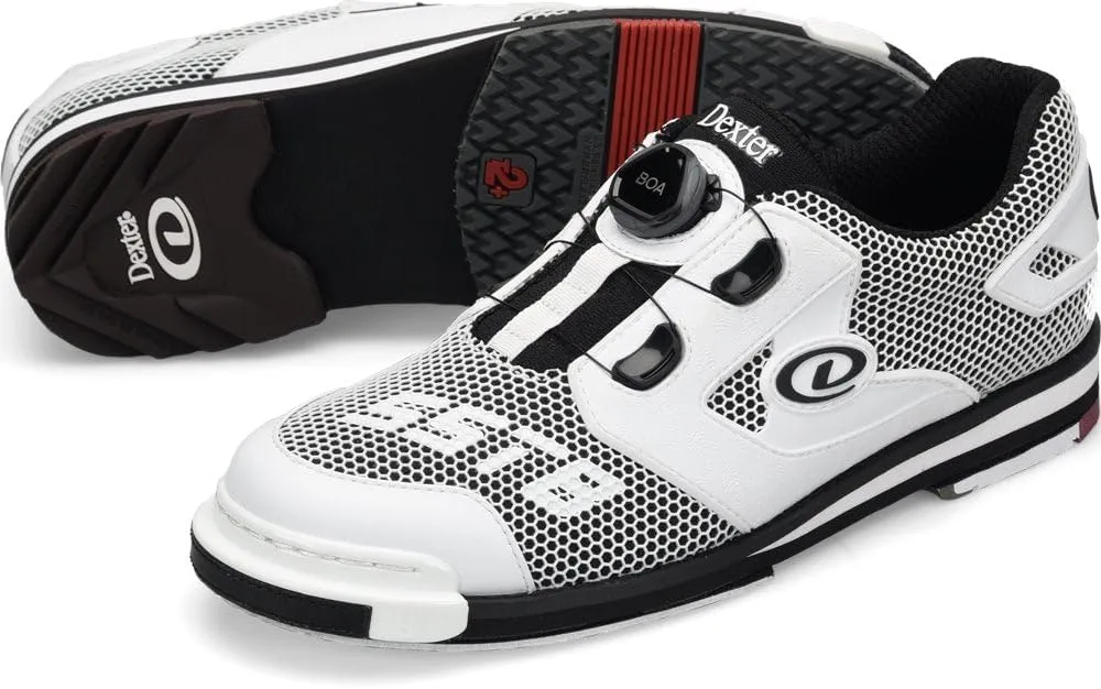 Dexter Men's Bowlng SST 8 Power Frame BOA Bowling Shoes-WideWhite/Black 11.5 W US