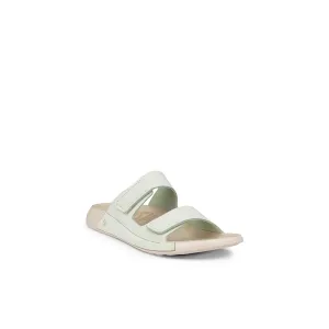 ECCO Cozmo- Ladies Velcro Mule in Matcha