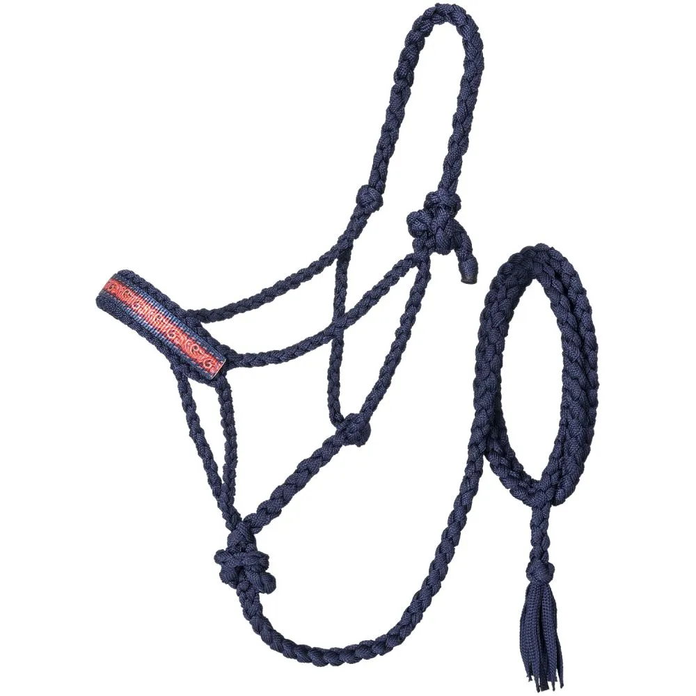 Embellished Navy Blue Mule Tape Halter