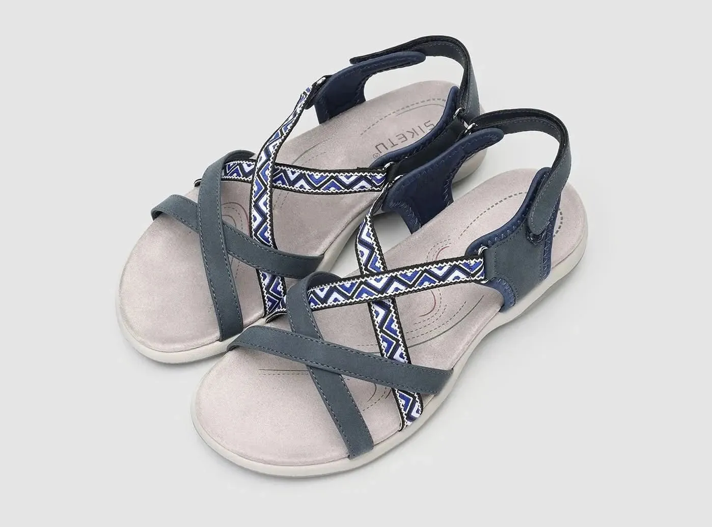 FitVille Damen flache Sport-Sandalen