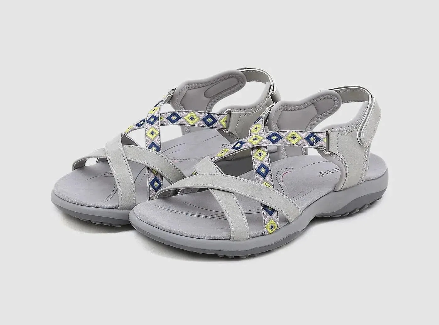 FitVille Damen flache Sport-Sandalen