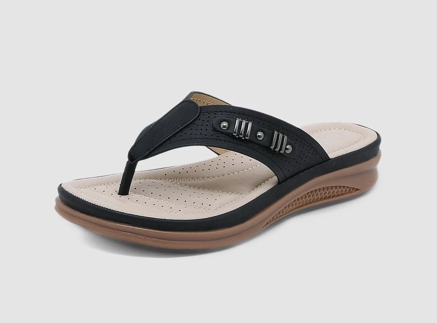 FitVille Damen FlipFlick Flip Flops V2