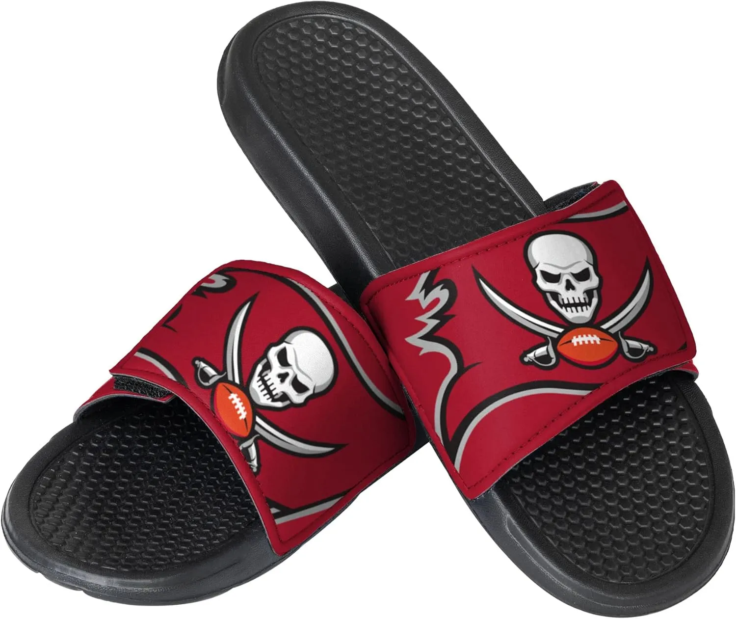 FOCO Men's NFL Team Logo Shower Sport Slide Flip Flop Sandals