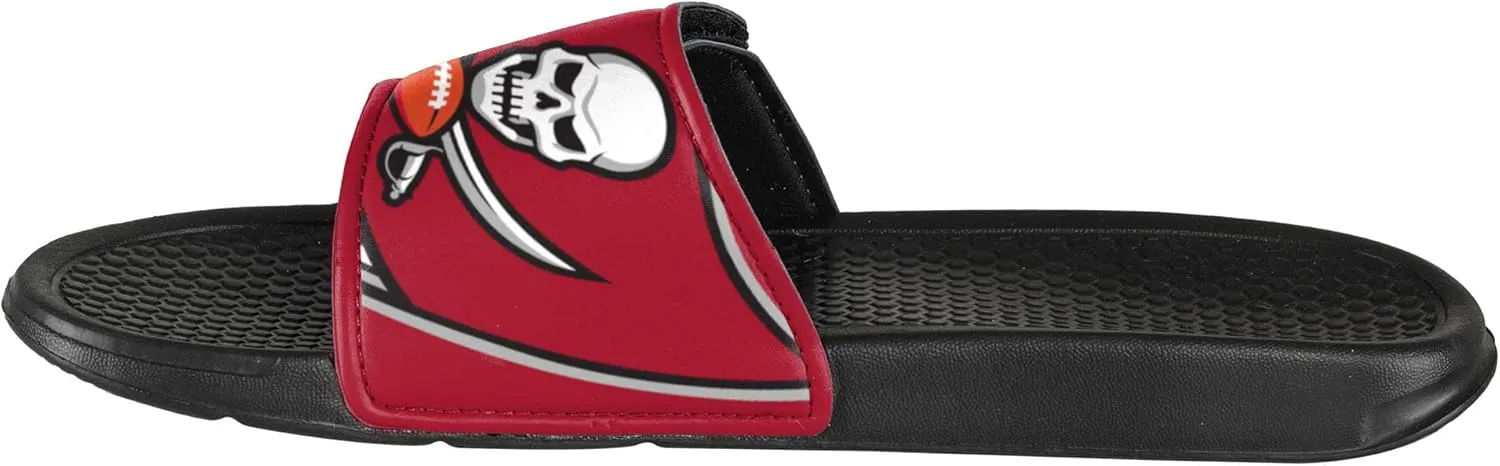 FOCO Men's NFL Team Logo Shower Sport Slide Flip Flop Sandals