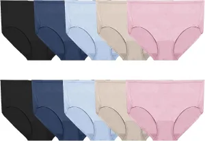 Fruit of the Loom Women's 360 Underwear, High Performance Stretch for Effortless Comfort, Available in Plus Size