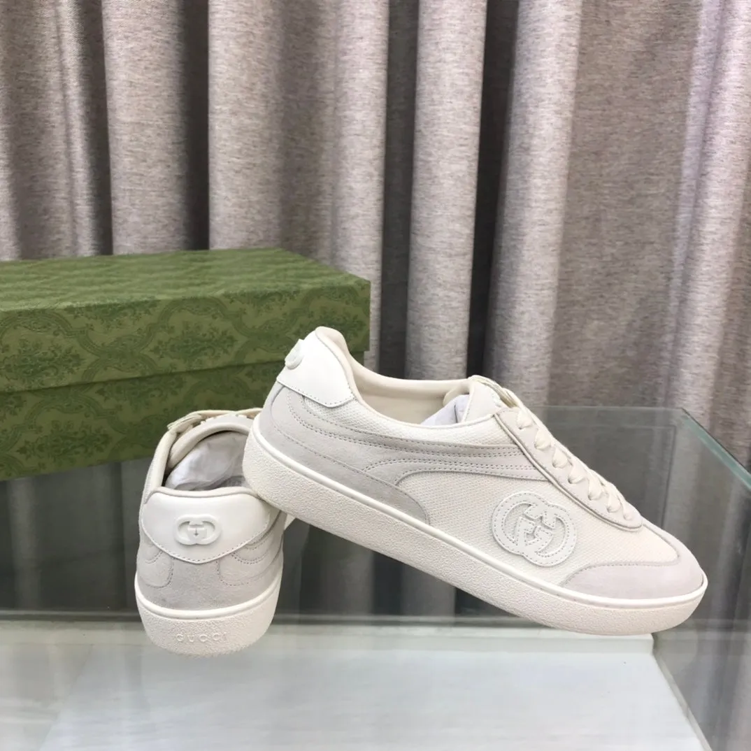 Functional design Gucci GRAY LIGHT Time-saving SNEAKER GG SUEDE G INTERLOCKING