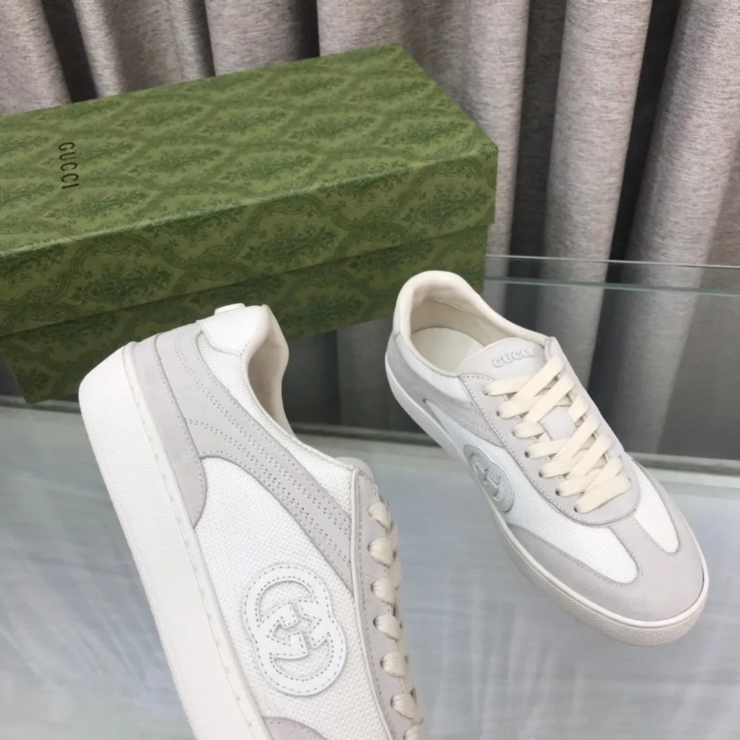 Functional design Gucci GRAY LIGHT Time-saving SNEAKER GG SUEDE G INTERLOCKING