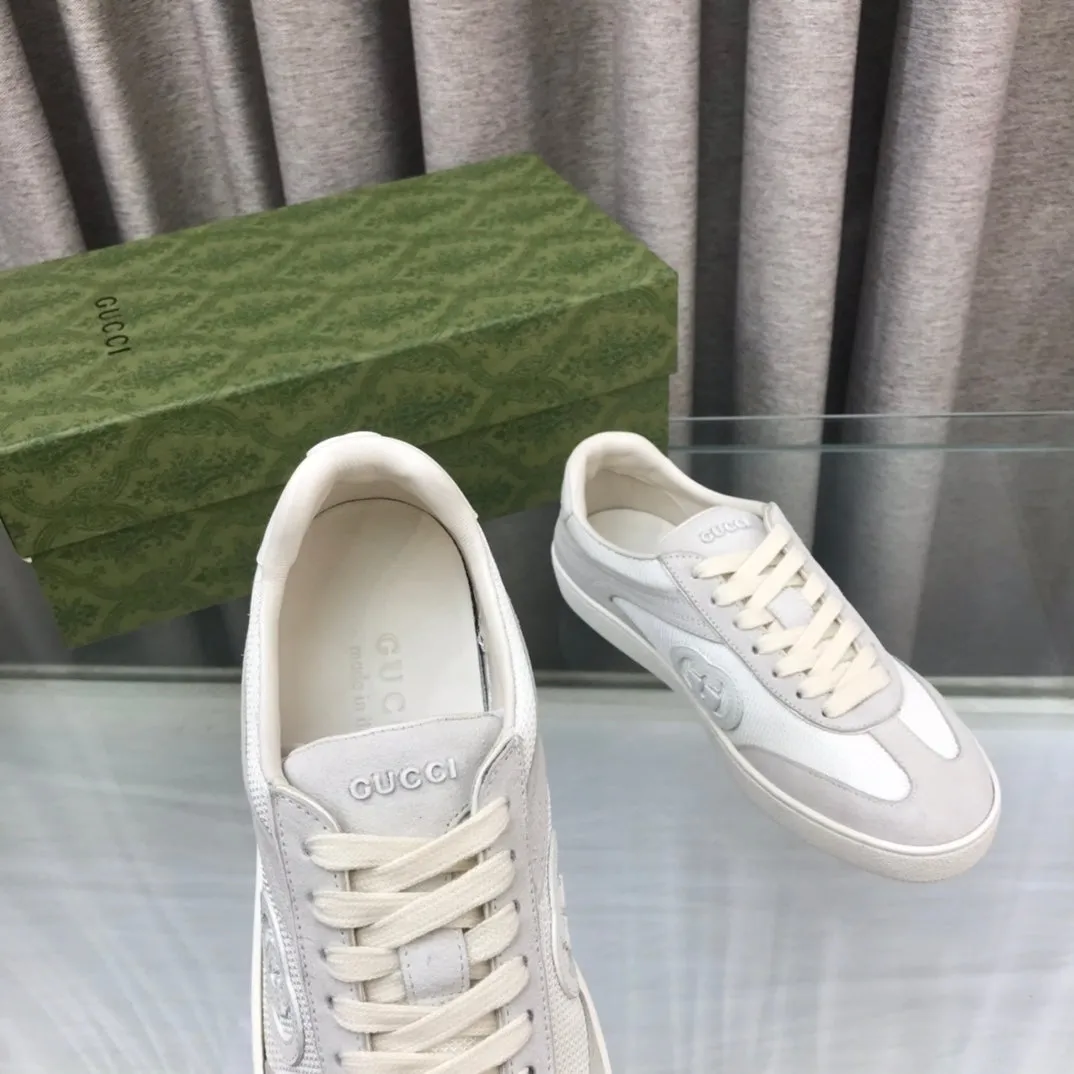 Functional design Gucci GRAY LIGHT Time-saving SNEAKER GG SUEDE G INTERLOCKING