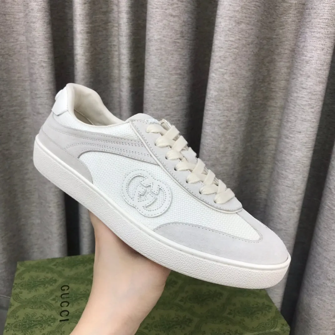 Functional design Gucci GRAY LIGHT Time-saving SNEAKER GG SUEDE G INTERLOCKING