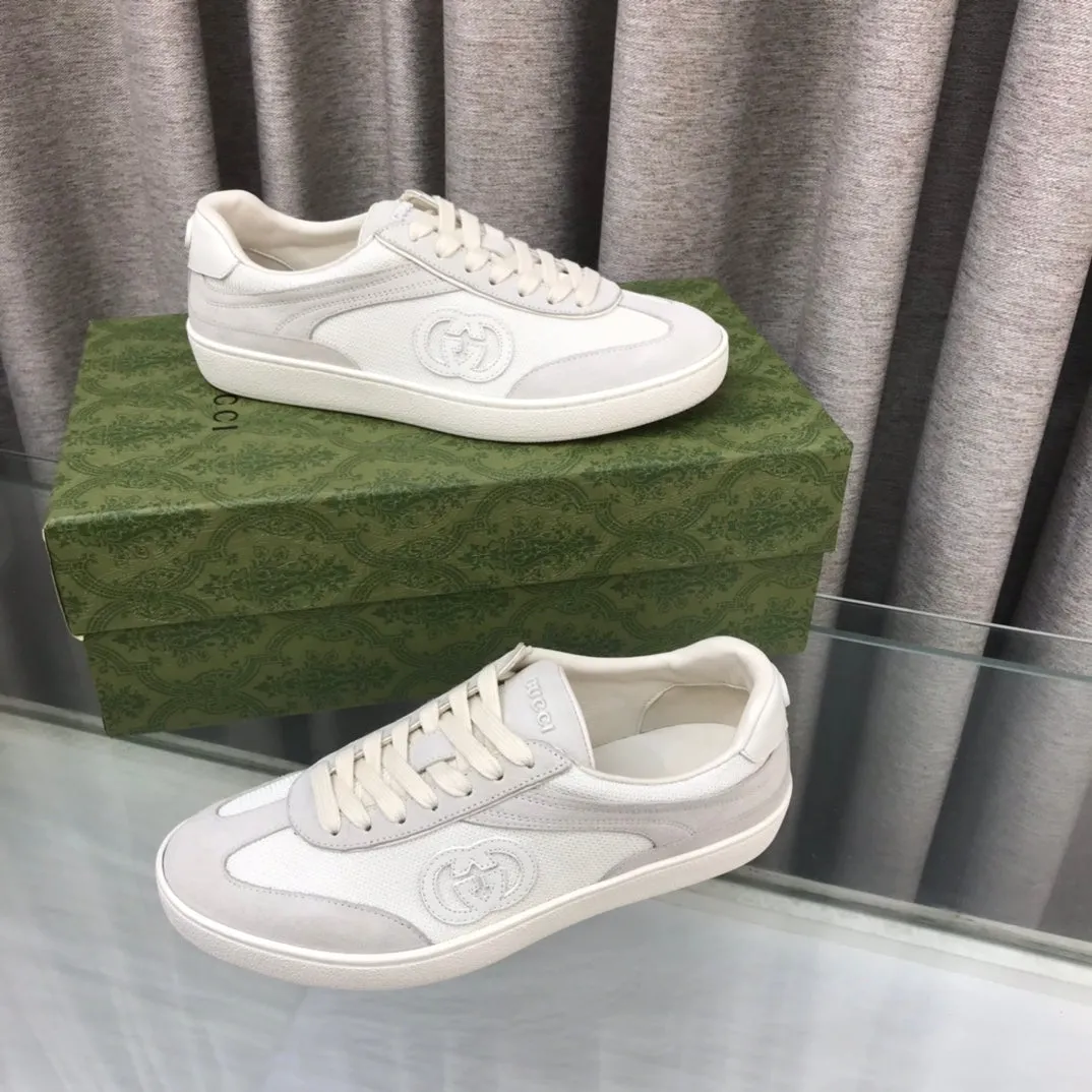 Functional design Gucci GRAY LIGHT Time-saving SNEAKER GG SUEDE G INTERLOCKING
