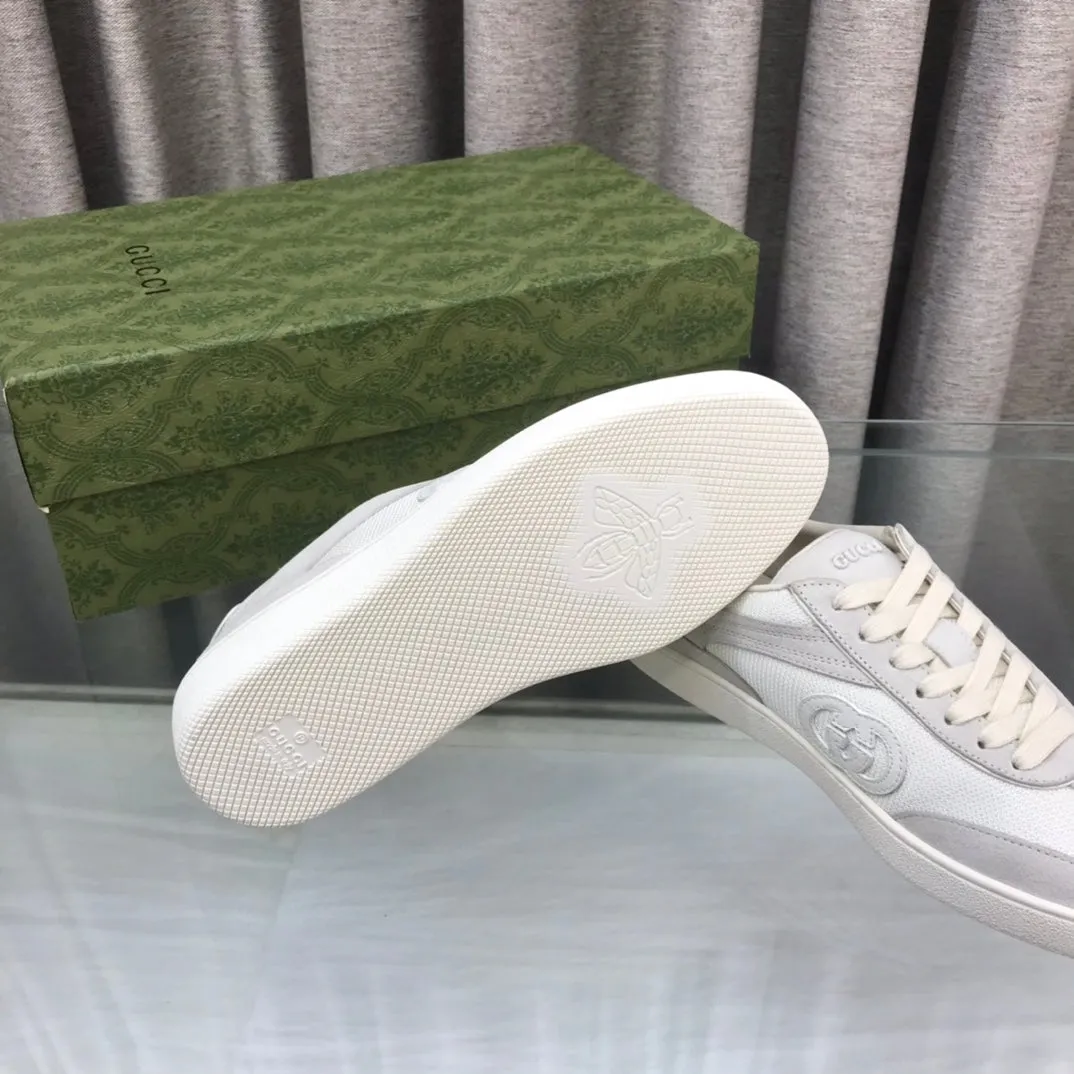 Functional design Gucci GRAY LIGHT Time-saving SNEAKER GG SUEDE G INTERLOCKING