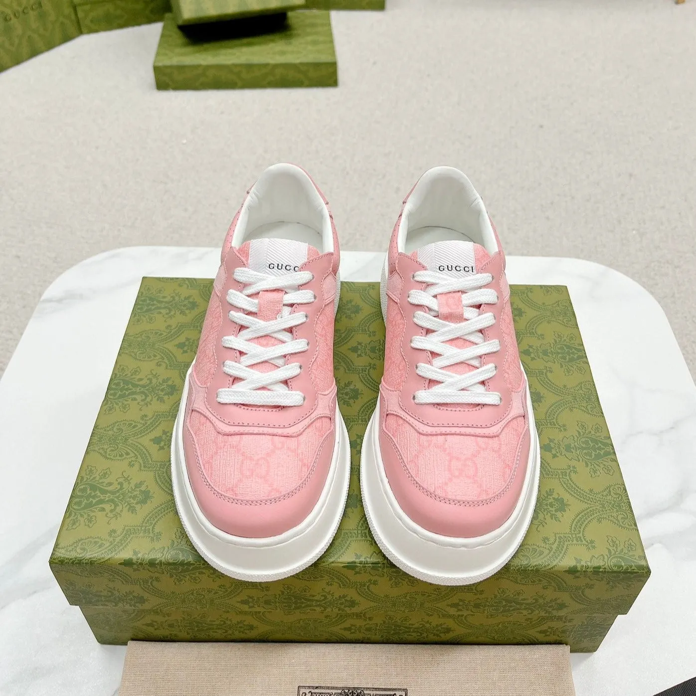 GG CALFSKIN PINK LIGHT Helpful TRAINER Digital Gucci