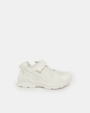 Girls White Velcro Trainer