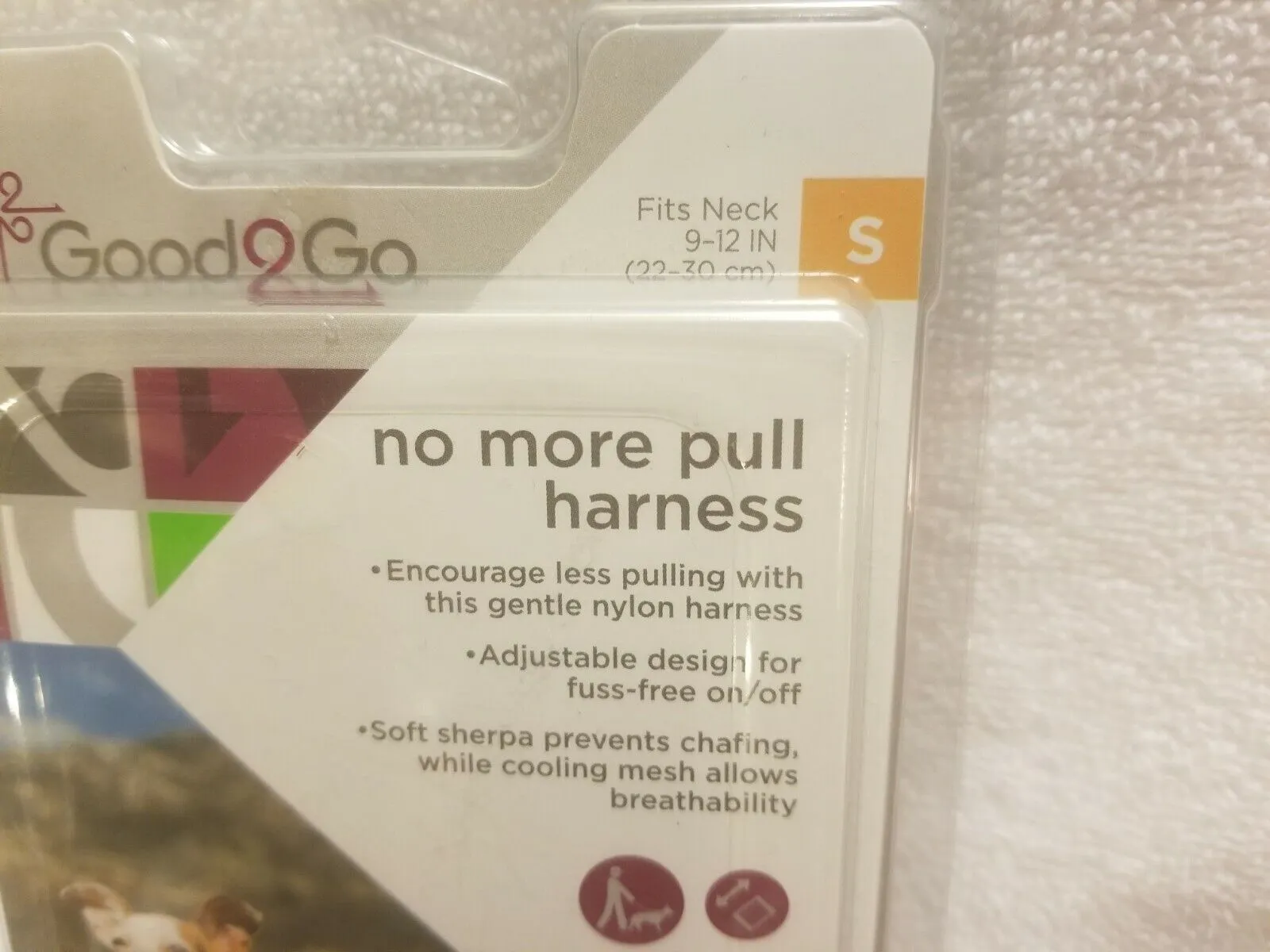 Good2Go No More Pull Dog Harness Red Neck Size Small 9 - 12 in (22 - 30 cm)
