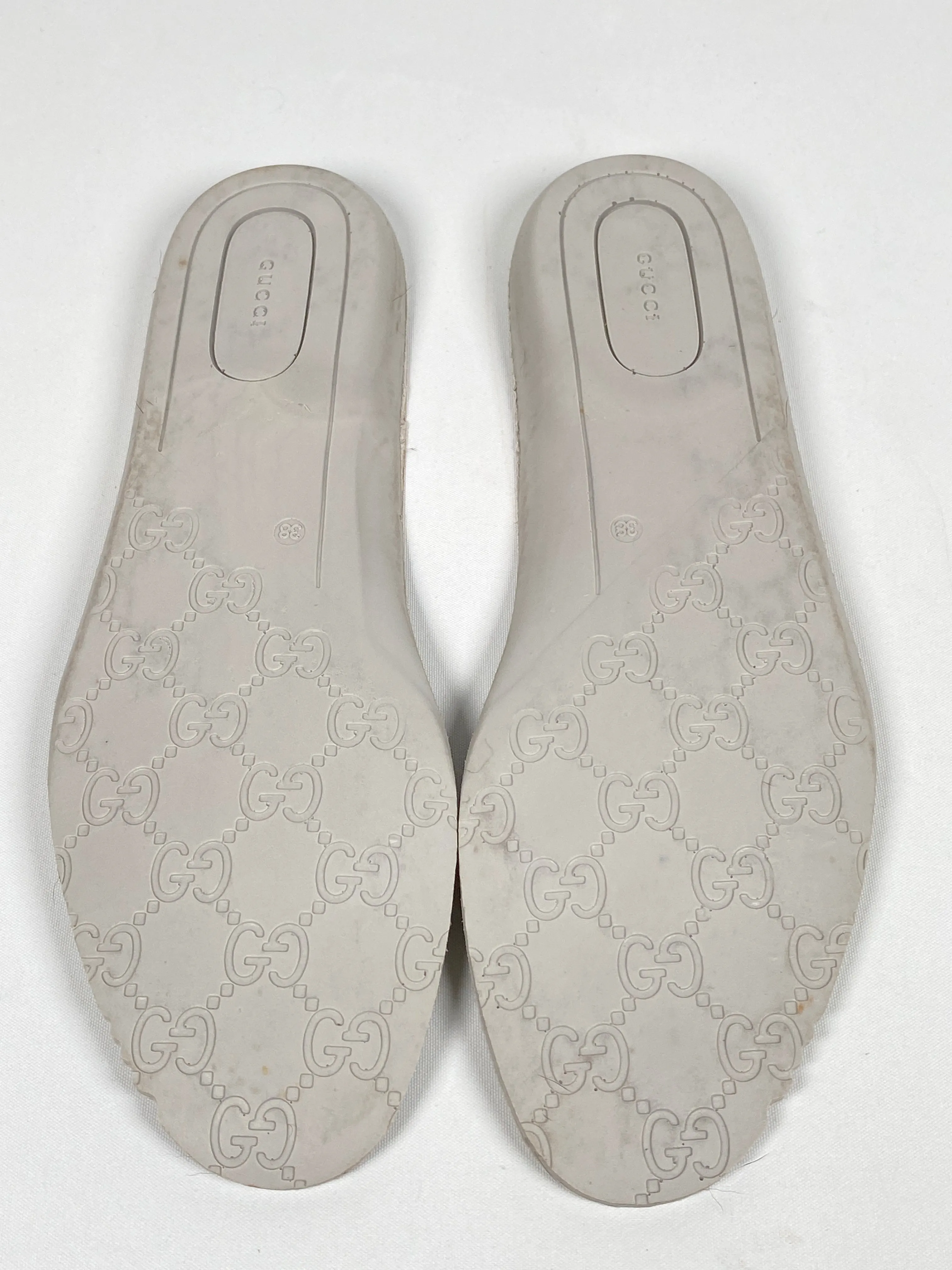GUCCI - WEB CRYSTAL MOUTH ACE SNEAKERS - SIZE 38