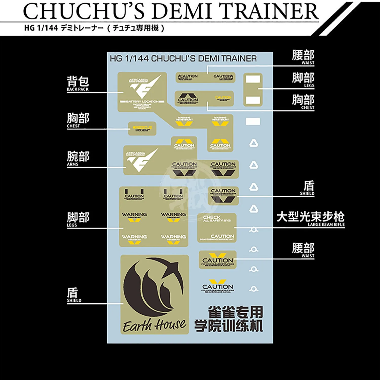 HG "The Witch From Mercury" Decals [Multiuse] - Set 1