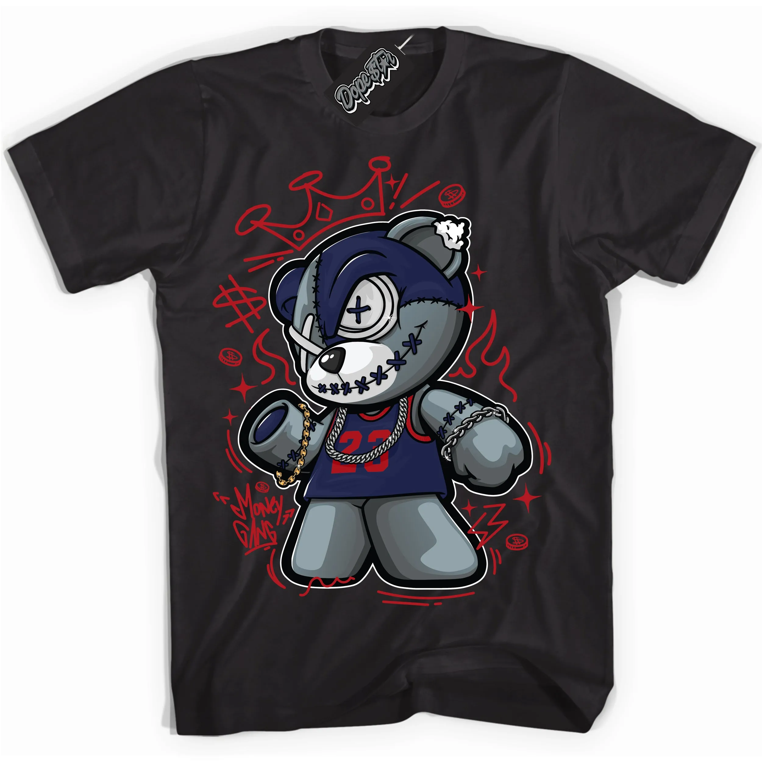 Howard University 1s Sneaker Shirt Money Gang Bear Graphic
