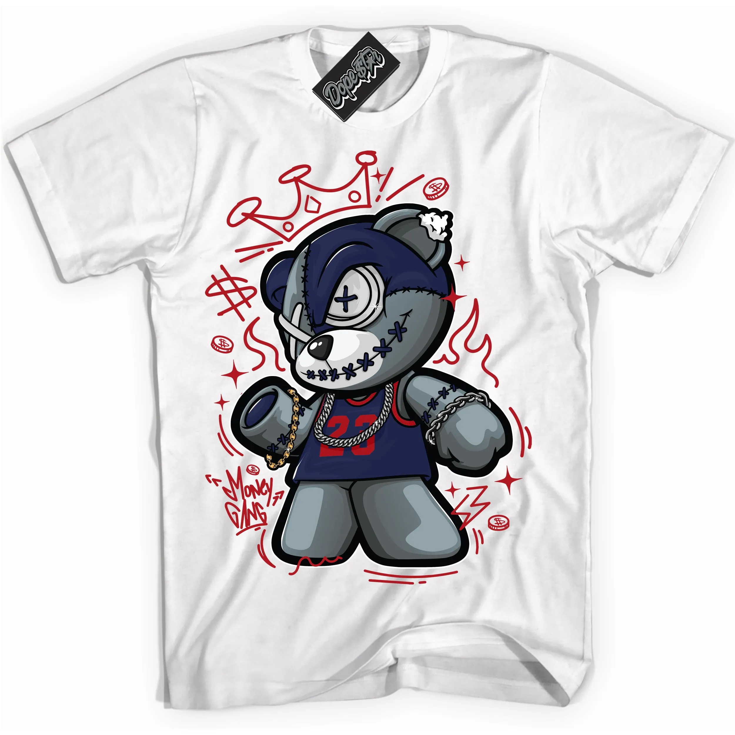 Howard University 1s Sneaker Shirt Money Gang Bear Graphic