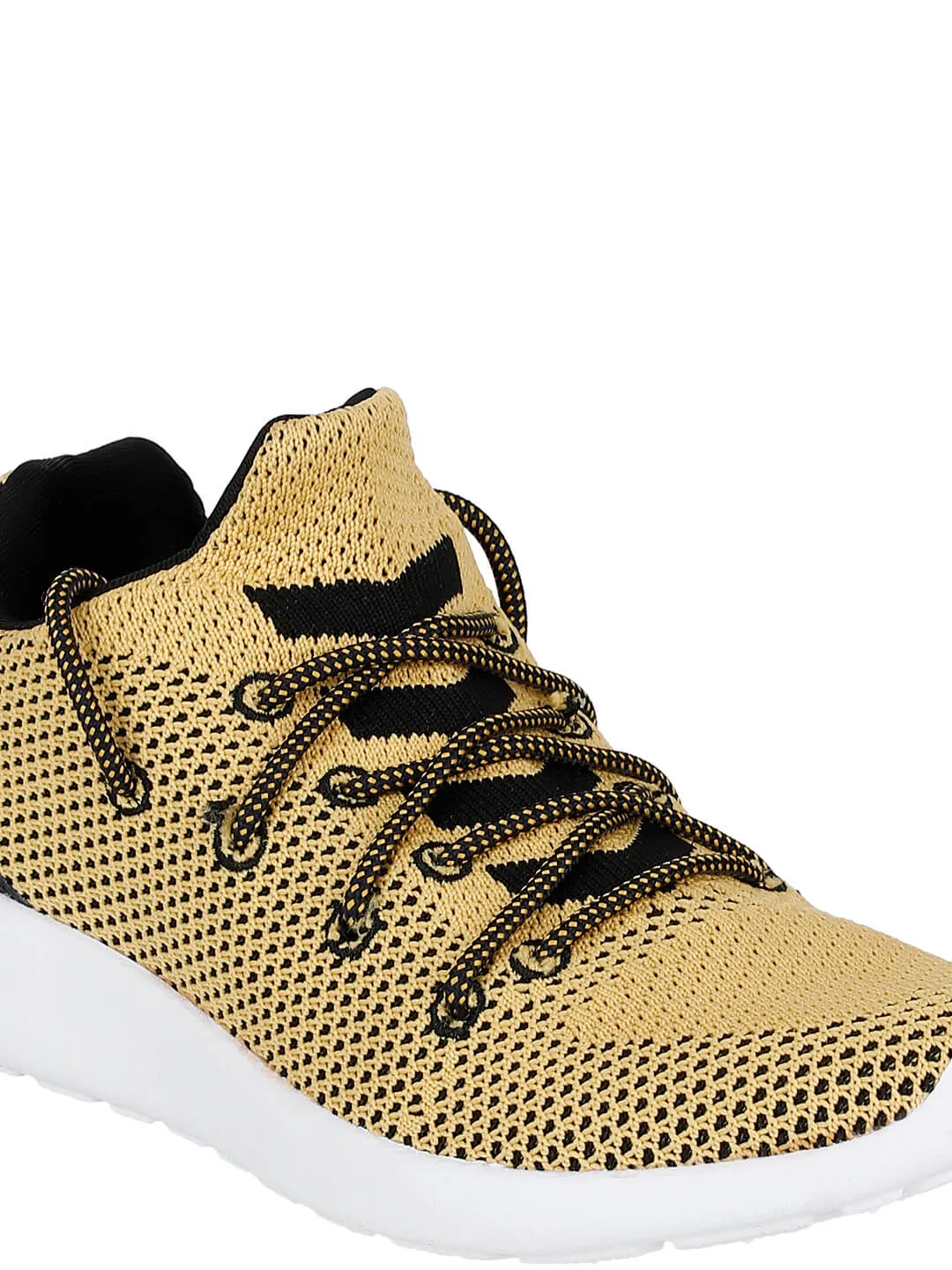 Hummel Knit Style Men Yellow Training Shoes
