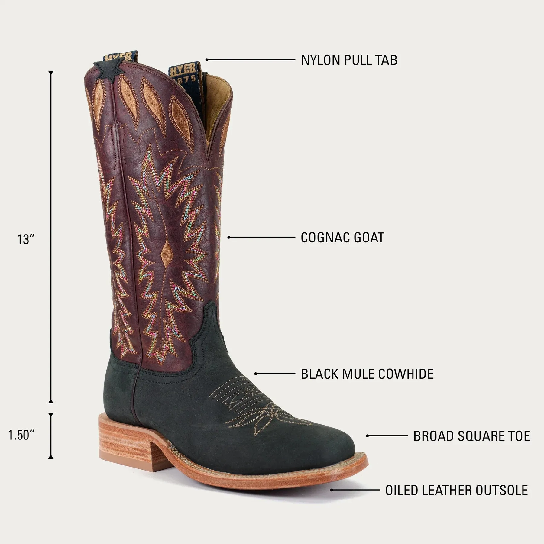 Hyer Boots Womens Cherryvale